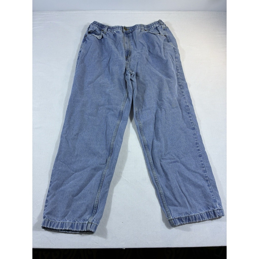 Vintage Casual Joe Jeans Men's 42M Blue Denim Elastic Waist Comfort‎ Fit Pants
